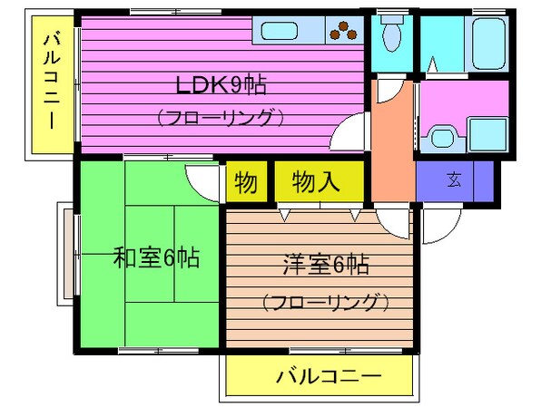 エレーナ山手の物件間取画像